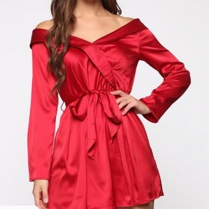 Fashion Nova Soft Nights Off Shoulder Mini Dress
